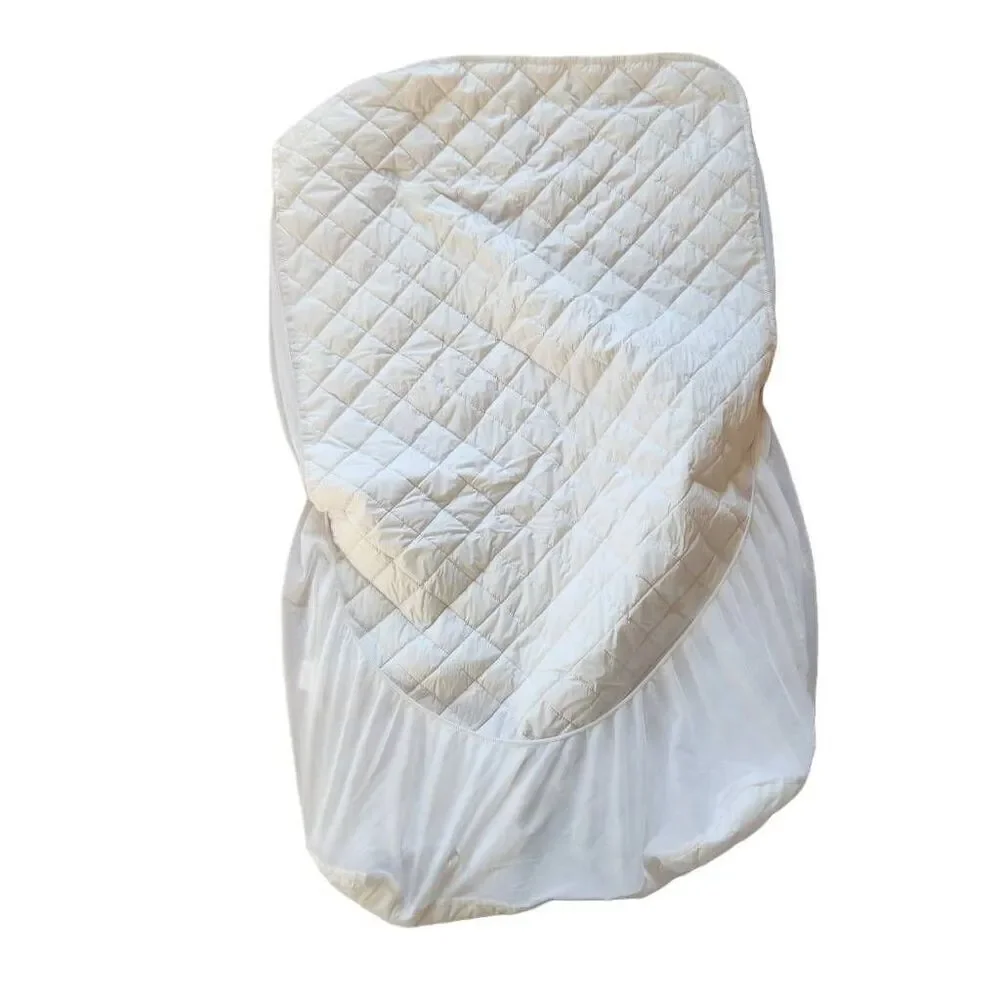 Baby mattress crib cover standard size white waterproof